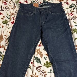 Eddie Bauer Men's Dark Blue Straight Jeans